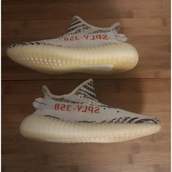 adidas Yeezy Boost 350 V2 Zebra CP9654 Men\'s Low Top Sneakers White Black SIZE 7 main image 16